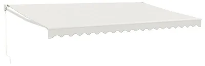 Produktbild von vidaXL Markise Einziehbar Creme 5x3 m Stoff und Aluminium