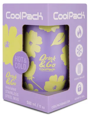 Zdjęcie produktu dla Kubek termiczny 500ml Coolpack Coffee Mug Miss Flores Lila