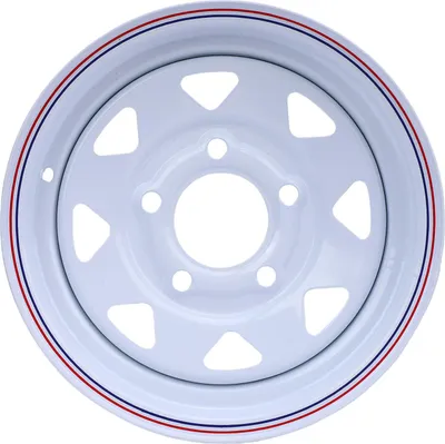Zdjęcie produktu dla 12-calowa obręcz do przyczep, nośność 1100 funtów, stop kół 12x4 5-114,3, 5 otworów na śruby do przyczep towarowych do łodzi