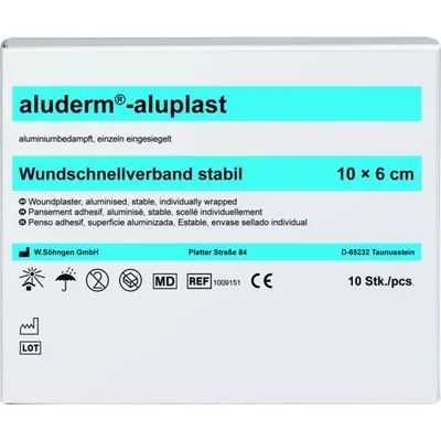 Immagine prodotto di Aluderm-aluplast medicazione rapida stabile 10 x 6 cm (10 pz.)