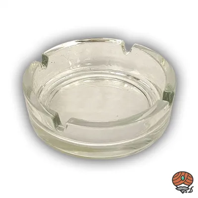 Produktbild von Glasaschenbecher / Aschenbecher aus Glas, Durchmesser 10 cm, durchsichtig