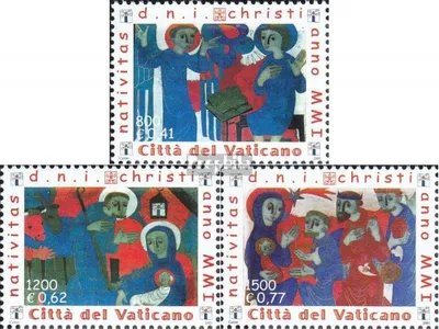 Produktbild von Briefmarken Vatikanstadt 2001 Mi 1390A-1392A (kompl.Ausg.) postfrisch Weihnachten