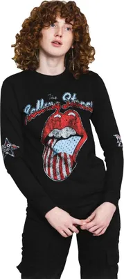 Produktbild von The Rolling Stones - "US Tour ´78" T-Shirt für Herren/Damen Uni Langärmlig RO1238 (M) (Schwarz)