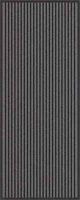Image de vidaXL Paillasson noir et gris 60 x 150 cm Polypropylène et PVC