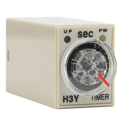Produktbild von H3Y-2 Zegar opóźniający, przekaźnik czasowy 8P, 0-5 sekund, tarcza wyboru, pomiar czasu, 5 A, do wielu zastosowań (12 VDC)