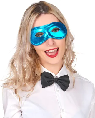 Image de Masque pour les yeux de carnaval bleu - taille unique