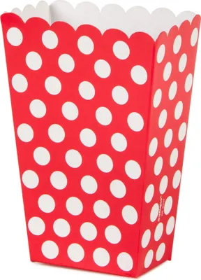 Produktbild von 8 Popcorn Boxen Rot Weiße Punkte - Einheitsgröße
