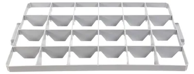 Produktbild von Gläsereinsatz für Eurobox 60 x 40 cm mit 24 Fächern, 2-teilig