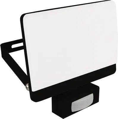 Obrázek produktu pro Venkovní nástěnné svítidlo LED s čidlem pohybu a vypínačem hliník 17 cm široké IP65 černé bílé hranaté 3100 lm
