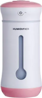 Obrázek produktu pro Zvlhčovač vzduchu s ventilátorem a osvětlením – růžový