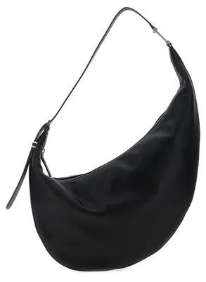 Image de Marni Dot Hobo small cuir de veau noir, bandoulière