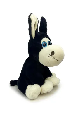 Produktbild von Plüschtier Esel 30 cm schwarz – Weiches Kuscheltier, Stofftier