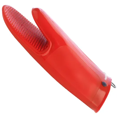 Obrázok produktu pre Mastrad Silikónové rukavice s bavlnenou podšívkou, rukavice na grilovanie, rukavice na varenie, silikón, bavlna, makovo červená, F82315