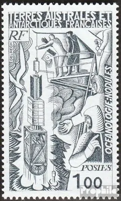 Produktbild von Briefmarken Französ. Gebiete Antarktis 1977 Mi 124 (kompl.Ausg.) postfrisch Ozeanographie