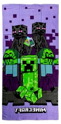 Produktbild von Minecraft Strandtuch Badetuch Duschtuch 70x140cm