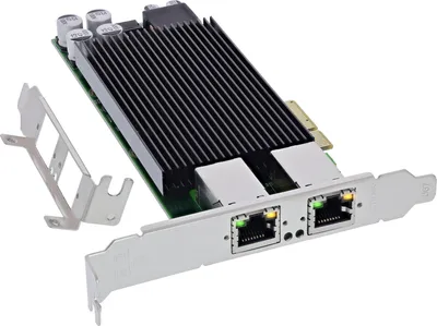 Produktbild von InLine 51125P, PCI Express, Taiwan, Intel NHI350AM2, 0 - 55 °C, -40 - 70 °C, 0 - 90%