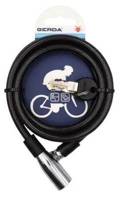 Immagine prodotto di Gerda - Lucchetto a catena per bicicletta, Flex PP7609 (taglia unica) (nero)