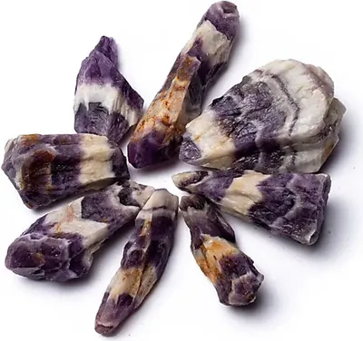 Image de Améthyste Chevron brut - ± 1 000 g ; ±3-9 cm