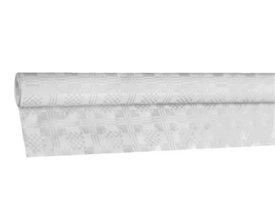 Produktbild von 1x Damasttischdecke Tischtuch aus Papier gerollt 1,00m x 100m weiß
