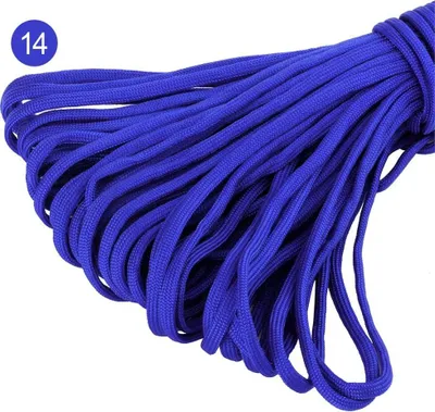 Produktbild von 30m Farbe-14 Blau MicroCord Paracord Schnüre Nylonleine 2 mm