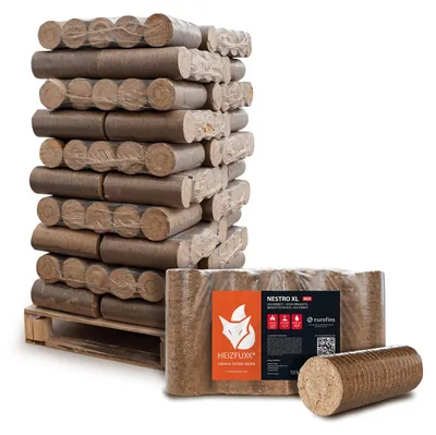 Produktbild von Heizfuxx Nestro XL Red Holzbriketts Hartholz 10kg x 30 Gebinde 300kg Palette