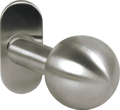 Produktbild von OGRO Knopfdrückerlochteil PREMIUM 8350 V/6620 - mit Rosette, Edelstahl matt