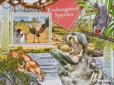 Produktbild von Briefmarken Uganda 2012 Mi Block377 (kompl.Ausg.) postfrisch Seltene Tiere