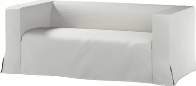 Produktbild von Dekoria Bezug für Klippan 2-Sitzer Sofa, lang mit Kellerfalte, hellgrau, Klippan 2-er