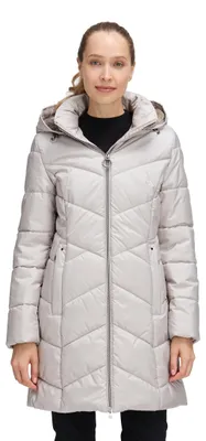Obrázok produktu pre Dámska outdoorová bunda Betty Barclay, veľkosť 38, farba Silver Cloud, s odnímateľnou kapucňou