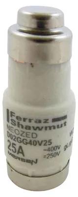Image de Insertion de fusible NEOZED D02, 25A jaune - Fusible non irradié D02 25A D02GG40V25