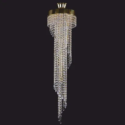Produktbild von Casa Padrino Luxus Barock Kristallglas LED Kronleuchter Gold H. 100 cm