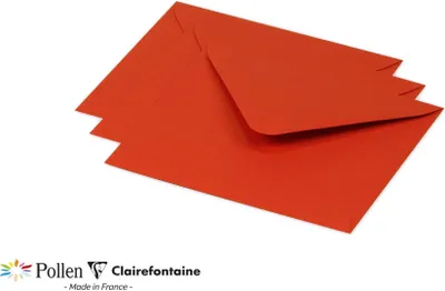 Produktbild von Clairefontaine UmschlPollen 125x138 korallerot