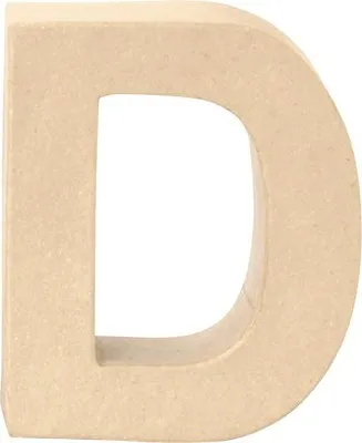 Produktbild von Glorex Papp-Buchstabe D 17,5 x 5,5 cm