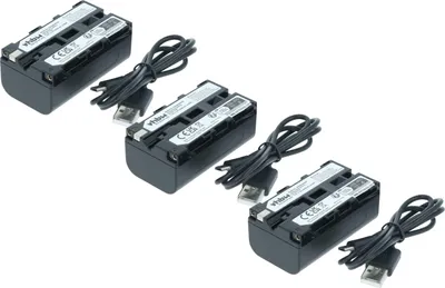 Produktbild von vhbw 3x Akku kompatibel mit Sony DCR-TRU47E, DCR-TR8100E, DCR-TR7100E, DCR-TR8000E, DCR-TR8000, DCR-TR7000E Kamera (2000 mAh, 7,4 V, Li-Ion)