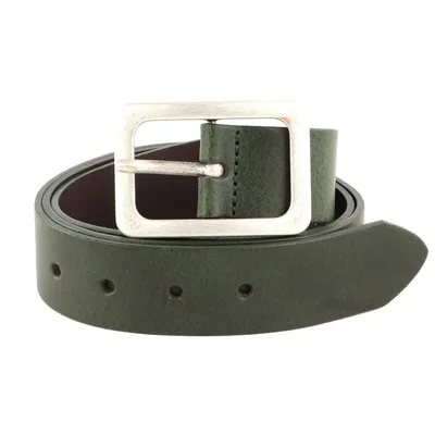 Produktbild von Vanzetti Leder Gürtel Neon Booster 35mm Full Leather Belt W105 Olive tannengrün