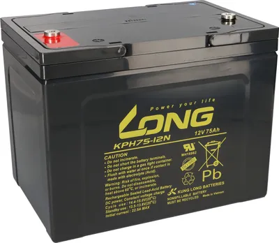 Produktbild von Kung Long KPH75-12N 12V 75Ah AGM Bleiakku M6 Longlife