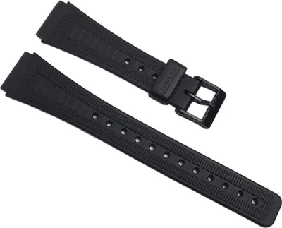 Produktbild von Casio Uhrenarmband 18mm Resin schwarz AQ-48, AQ-51, F-84W