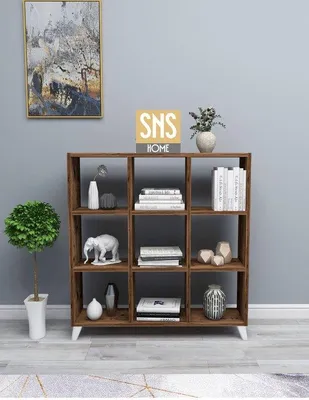 Zdjęcie produktu dla Regał SNS Home z 9 półkami, 88,2 x 88,2 x 20 cm, Lidia
