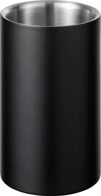 Obrázok produktu pre Blomus EASY, Sklenená fľaša, Šampanské, Víno, Čierna, Nerezová oceľ, 120 mm, 190 mm
