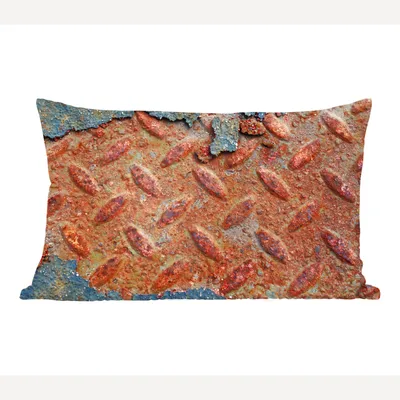Produktbild von MuchoWow® Zierkissen Sofakissen Wohnzimmer Dekokissen 50x30 cm Diamantplatte - Beton - Vintage - Rost - Wohnzimmerdekoration - Polster mit Photo