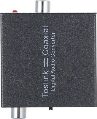Produktbild von Digitaler 2-Wege-Audiokonverter Optischer SPDIF-Toslink zu Koaxial- und Koaxial- zu optischem SPDIF-Toslink Bidirektionaler Digital Audio Converter-Splitteradapter