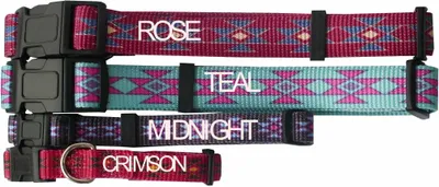 Produktbild von Hundehalsband Diamonte Snap & Go aus Nylon GR. M, 33 bis 48 cm  Halsband für Hunde  Halsband Hund in Midnight