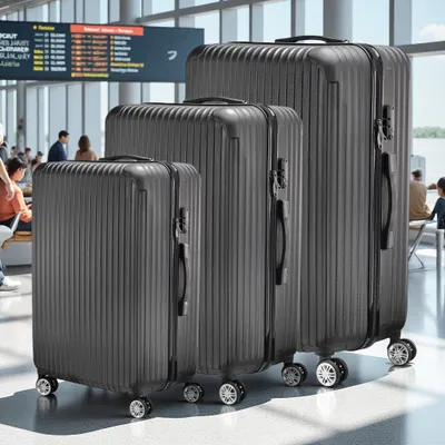 Produktbild von UnboxG Reisekoffer 3er Set Hartschalen Koffer Trolley Klassische Koffer Kofferset S-M-L-Set