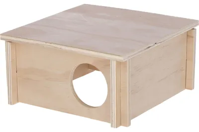 Productafbeelding van Hamsterhuis - Hout - 20 x 20 x 10 cm