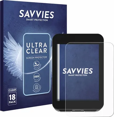 Produktbild von 18x Für Bikevee BKV310A 2.4" Schutzfolie Savvies Displayschutz Display Schutz Folie Klar Transparent