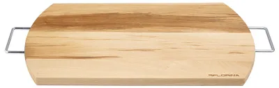 Produktbild von Küchenbrett aus Holz mit Metallgriffen, 40 x 24 cm