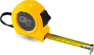 Produktbild von 5 Meter Maßband mit Halterung und Feststeller - Rollmassband, Stop-Funktion