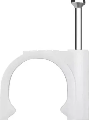 Obrázok produktu pre Biele káblové spony 20 mm, 100 ks, organizácia káblov