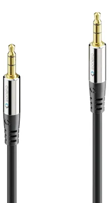 Produktbild von sonero S-AC500-200, 3.5mm, Männlich, 3.5mm, Männlich, 20 m, Schwarz