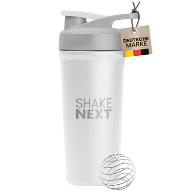 Produktbild von ShakeNext® Premium Edelstahl Shaker 700ml (Weiß)
